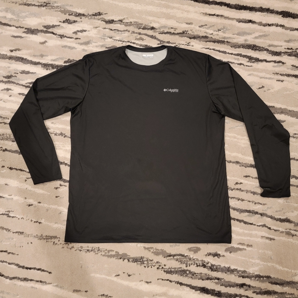 Columbia PFG Georgia Flag Long Sleeve Shirt